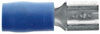 Flachsteckhülse isoliert, blau 6,3 x 0,8 mm, Inhalt: 100 Stück