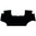 Gummifußmatte Typ John Deere 6R mit Perforation  für Gaspedal   (ab 2013)