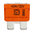 Flachstecksicherung Ausführung 40A, orange
